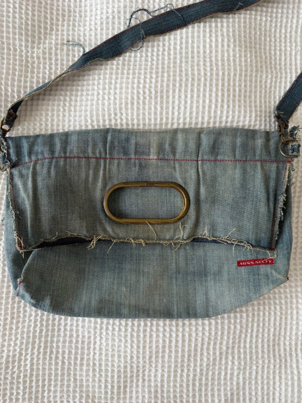 RARE Vintage Miss Sixty Y2K Denim Clutch with Strap